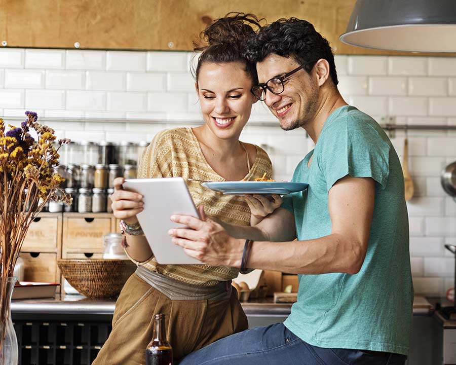 Couple in Kitchen